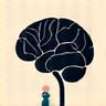 Icono de cerebro con engranaje para Recomendaciones IA