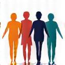 Icono de figuras de personas con diferentes capacidades en un círculo, simbolizando el compromiso con la accesibilidad universal.