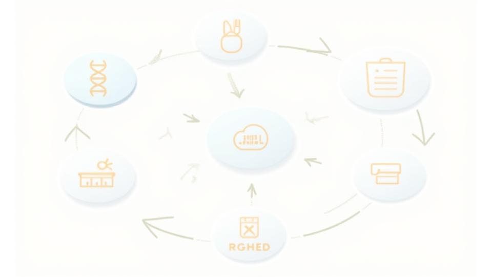 Diagrama de flujo visual que ilustra cómo los algoritmos de IA procesan datos genéticos, de estilo de vida y preferencias alimentarias para generar planes nutricionales.